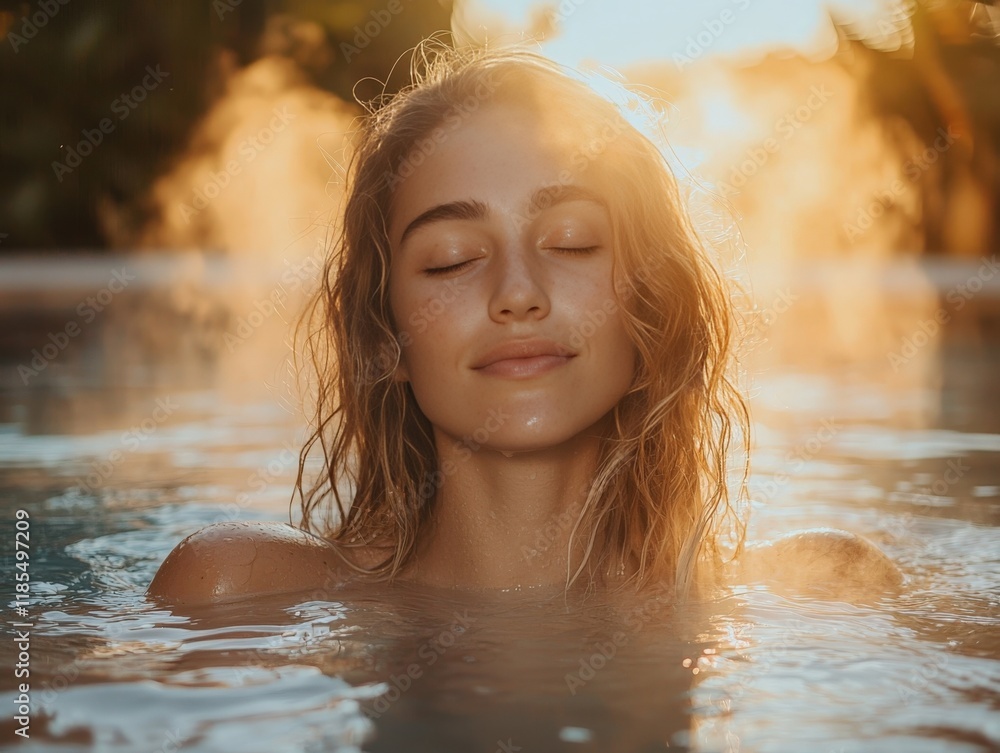 Tranquil Bliss: Serene Moment in Water Tranquil Bliss: Serene Moment in Water