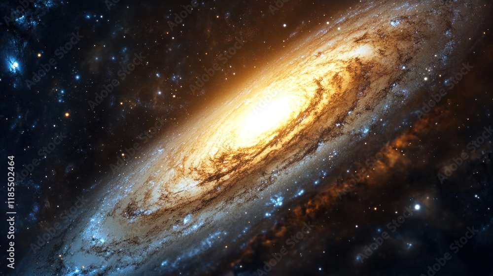 Fototapeta premium Spiral Galaxy in Deep Space