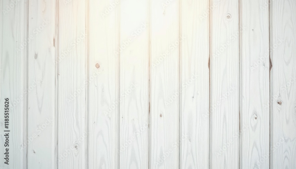Fototapeta premium Whitewashed Wooden Planks: A Serene, Minimalist Texture