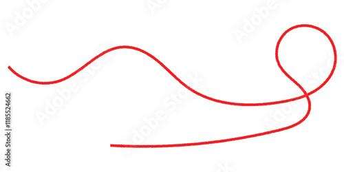 red thread icon. red long thread icon. eps 10.