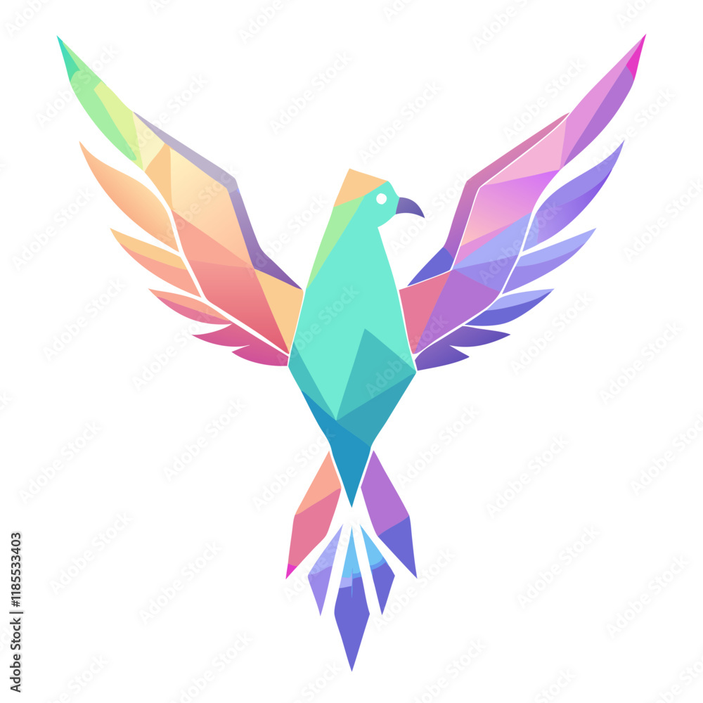 Fototapeta premium Fantasy Crystal Bird