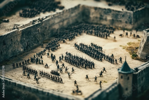 Miniature Army Siege Diorama Depicts A Historic Battle photo