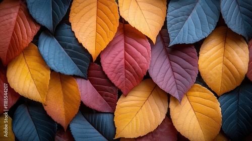 Wallpaper Mural A vibrant arrangement of autumn leaves showcasing various colors and textures. Torontodigital.ca