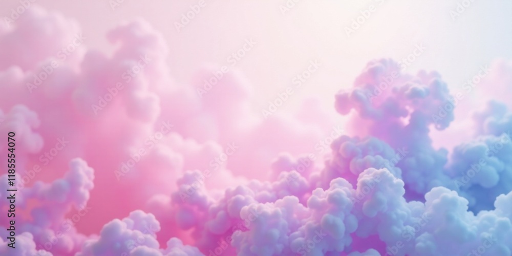 Dreamy Pastel Cloudscape Soft Pink and Lavender Hues Dreamy Pastel Cloudscape Soft Pink and Lavender Hues
