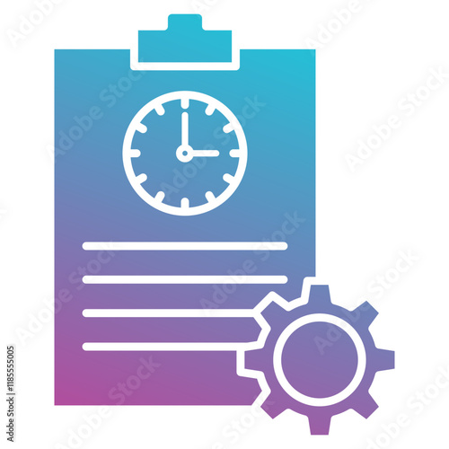 time management icon element for design