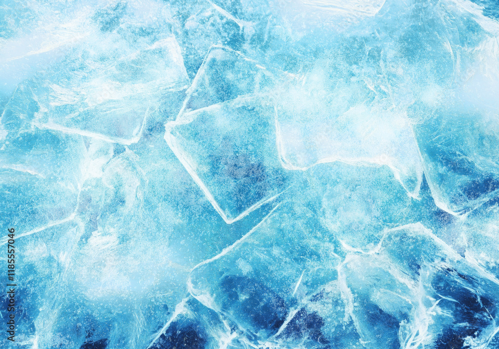 Fototapeta premium ice cubes background