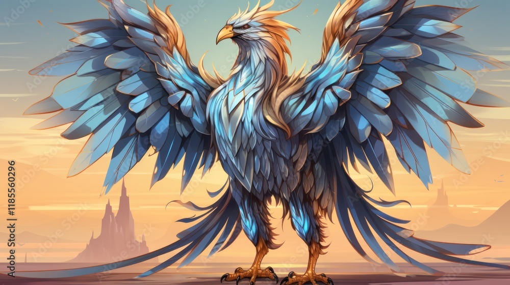 Obraz premium Majestic Griffin: A Fantasy Artwork