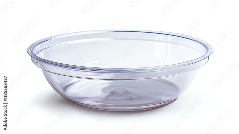 Clear plastic bowl on a white isolated background. Clear plastic bowl on a white isolated background.