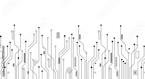 Circuit technology background with hi-tech digital data connection system and computer electronic design. 
