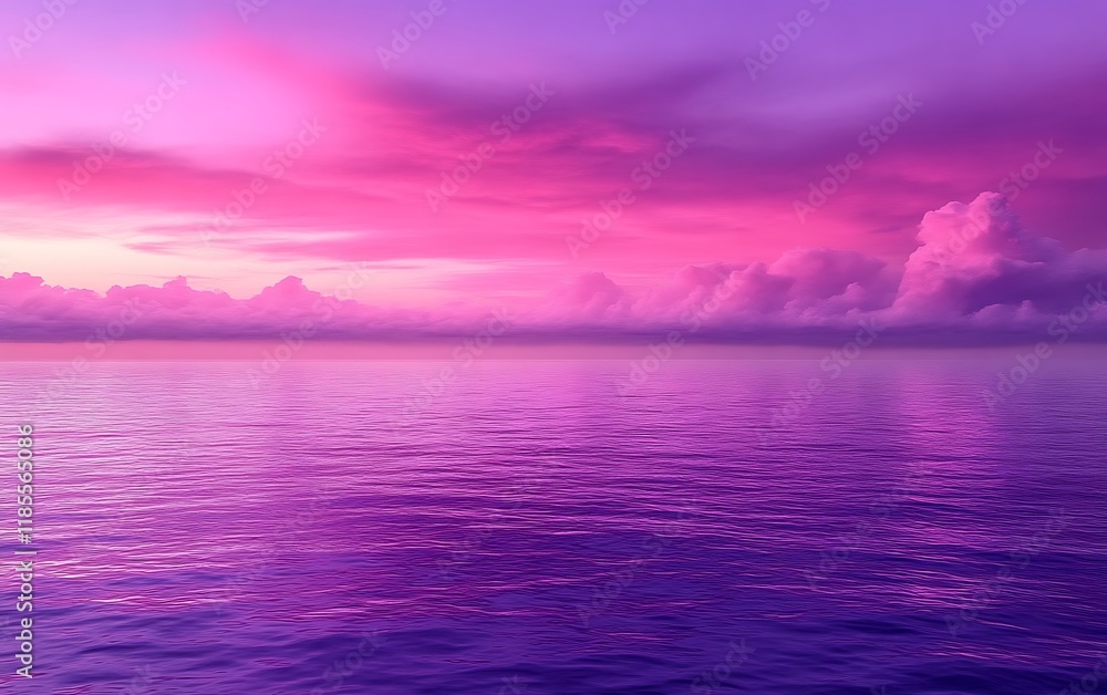 Pink sunset over calm ocean. (3) Pink sunset over calm ocean. (3)