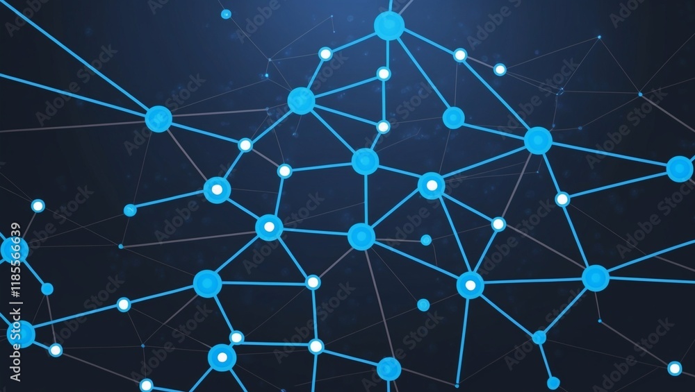 A dark background with a network of blue dots and lines, representing blockchain technology and digital connectivity. A dark background with a network of blue dots and lines, representing blockchain technology and digital connectivity.