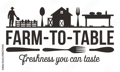 Food Farm vector logo icon clipart 