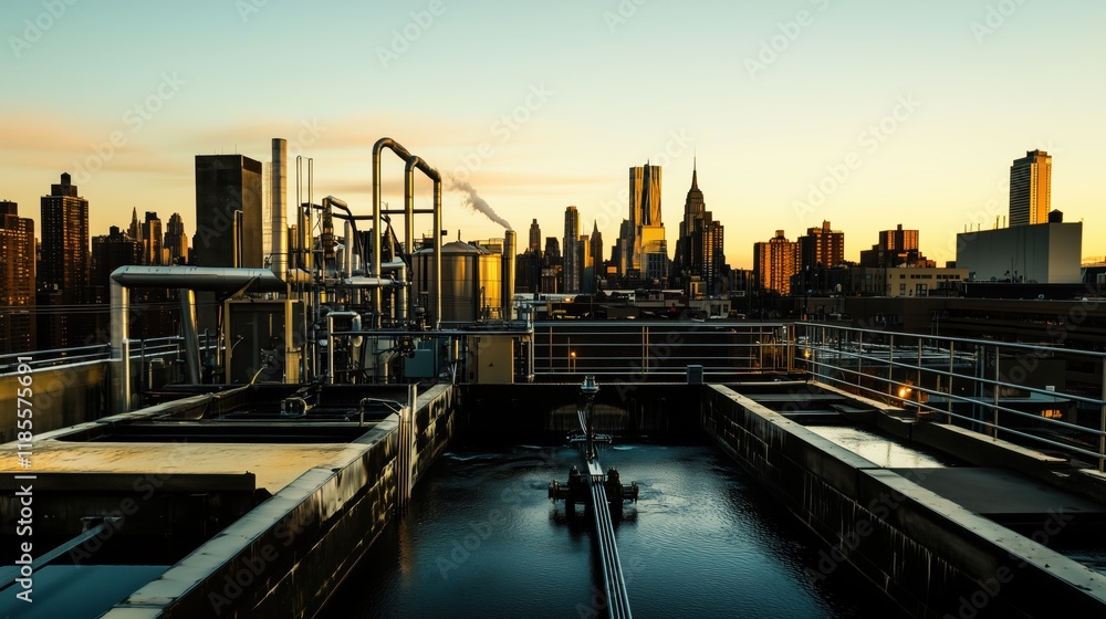A View of a View of the City From the Top of a Building - Generative AI A View of a View of the City From the Top of a Building - Generative AI