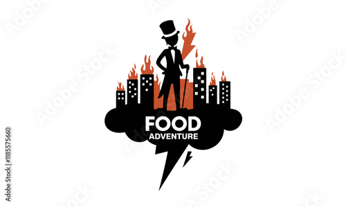 FOOD ADVENTURE Vector Logo Icon