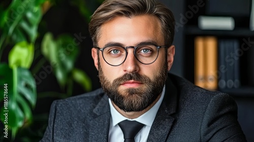 Professional Entrepreneur in Classic Business Suit photo