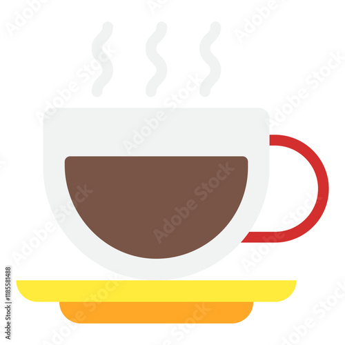 Stylish Coffee Cup with Saucer