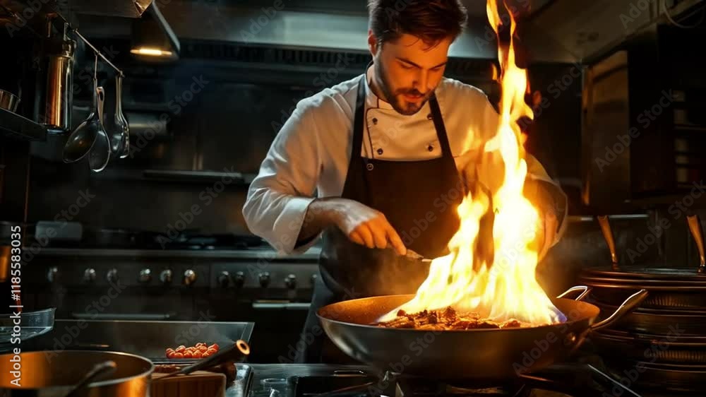Culinary Artistry: A Chef's Fiery Passion in the Kitchen Culinary Artistry: A Chef's Fiery Passion in the Kitchen