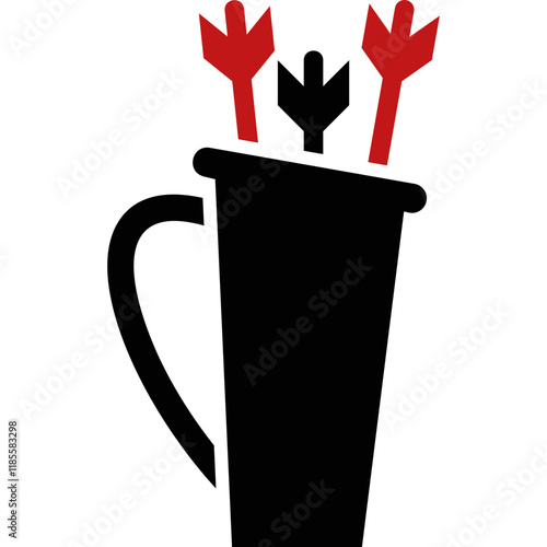 Simple vector icon quiver