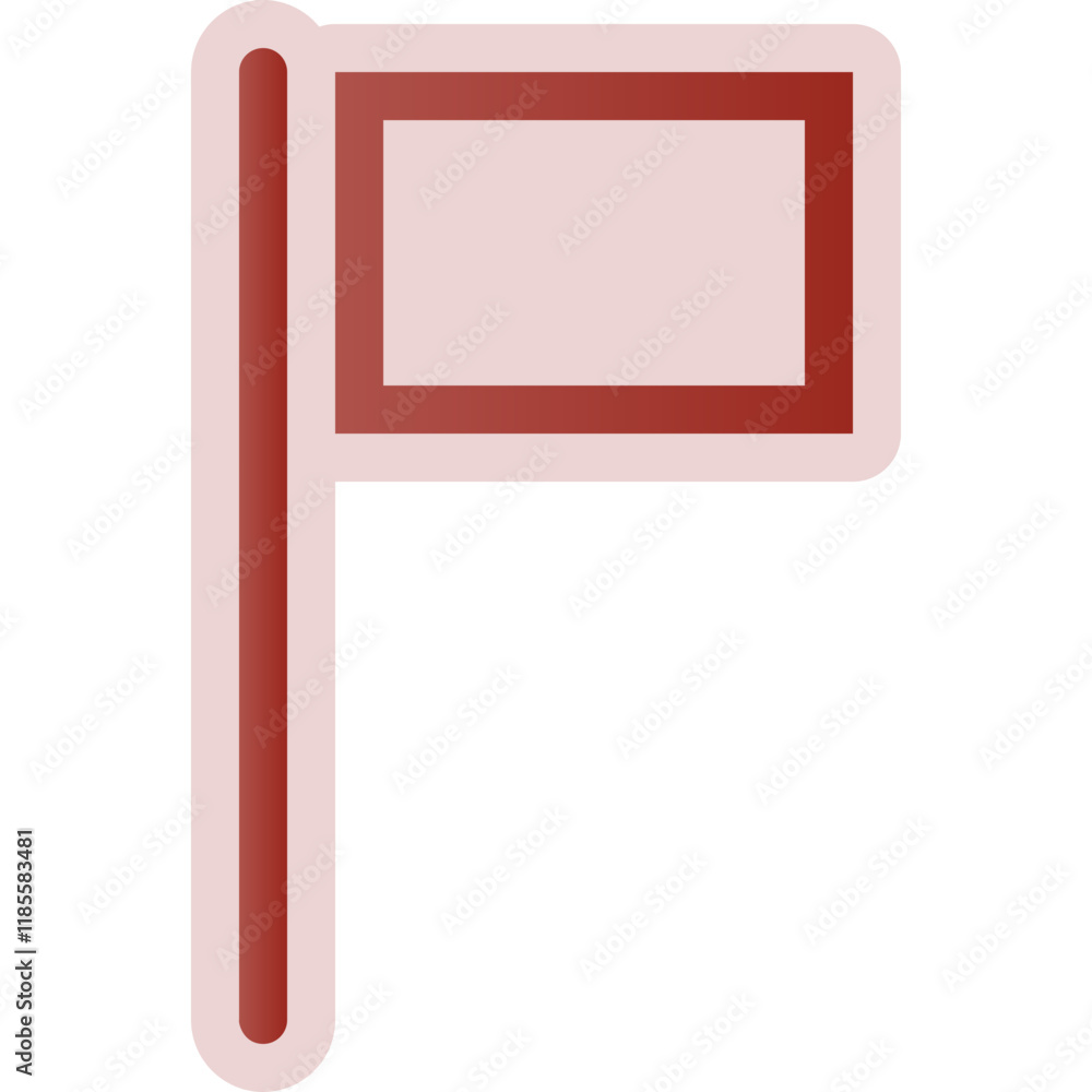 Simple vector icon flag