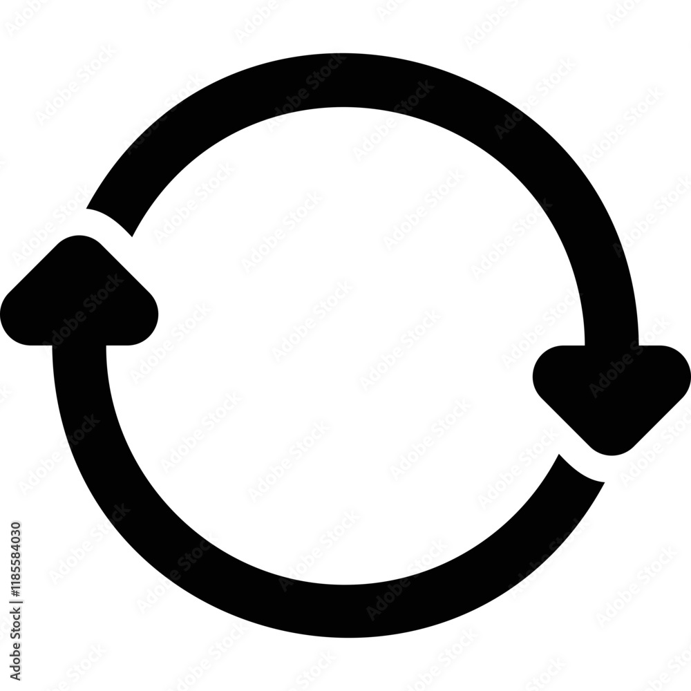 Simple vector icon circular arrow Simple vector icon circular arrow