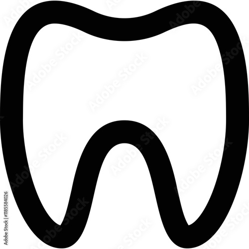 Simple vector icon tooth