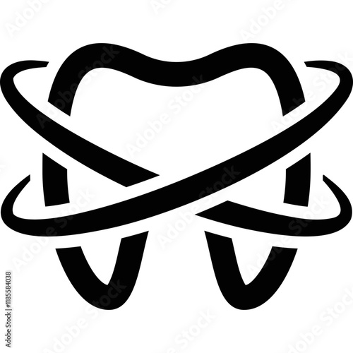 Simple vector icon tooth

