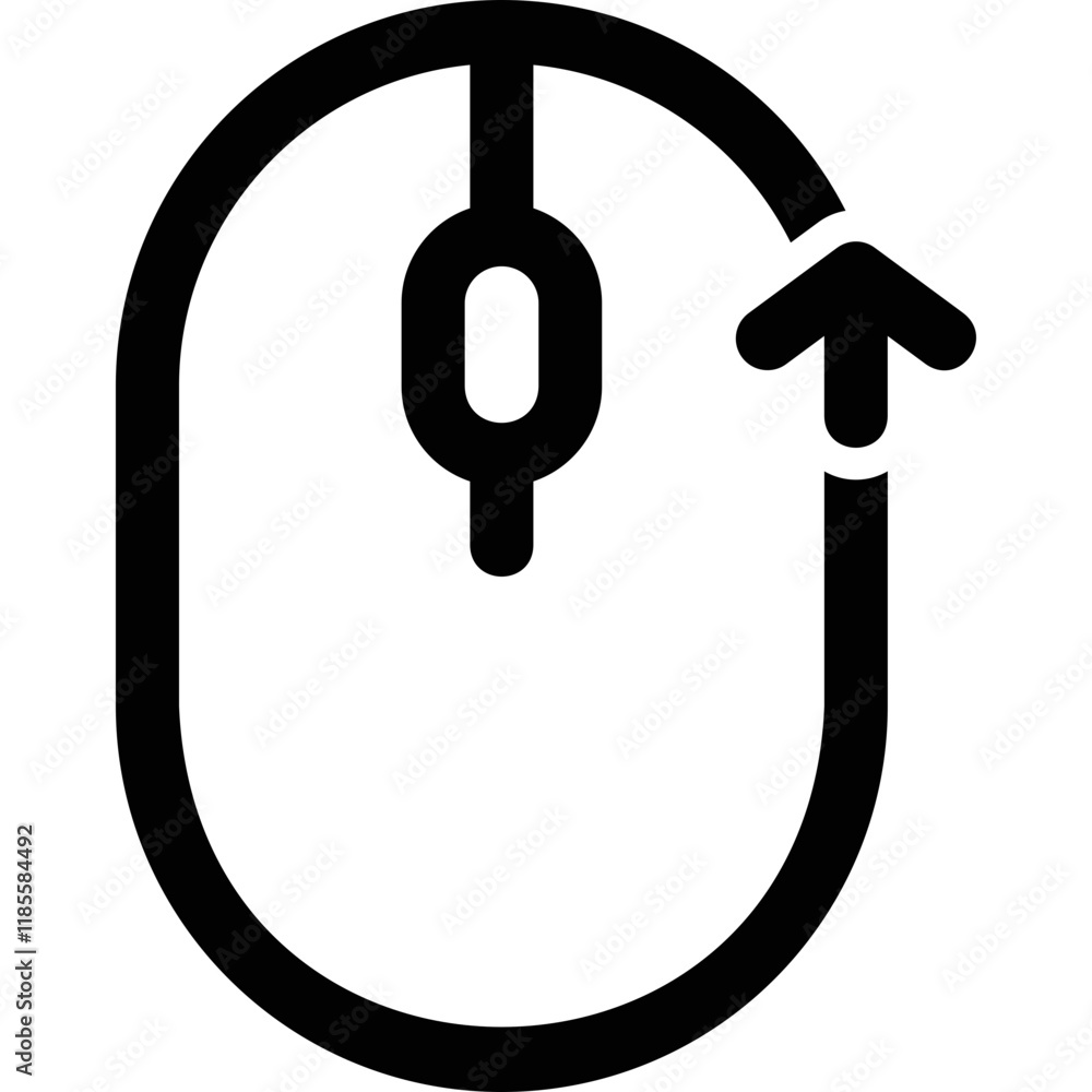 Simple vector icon computer mouse Simple vector icon computer mouse