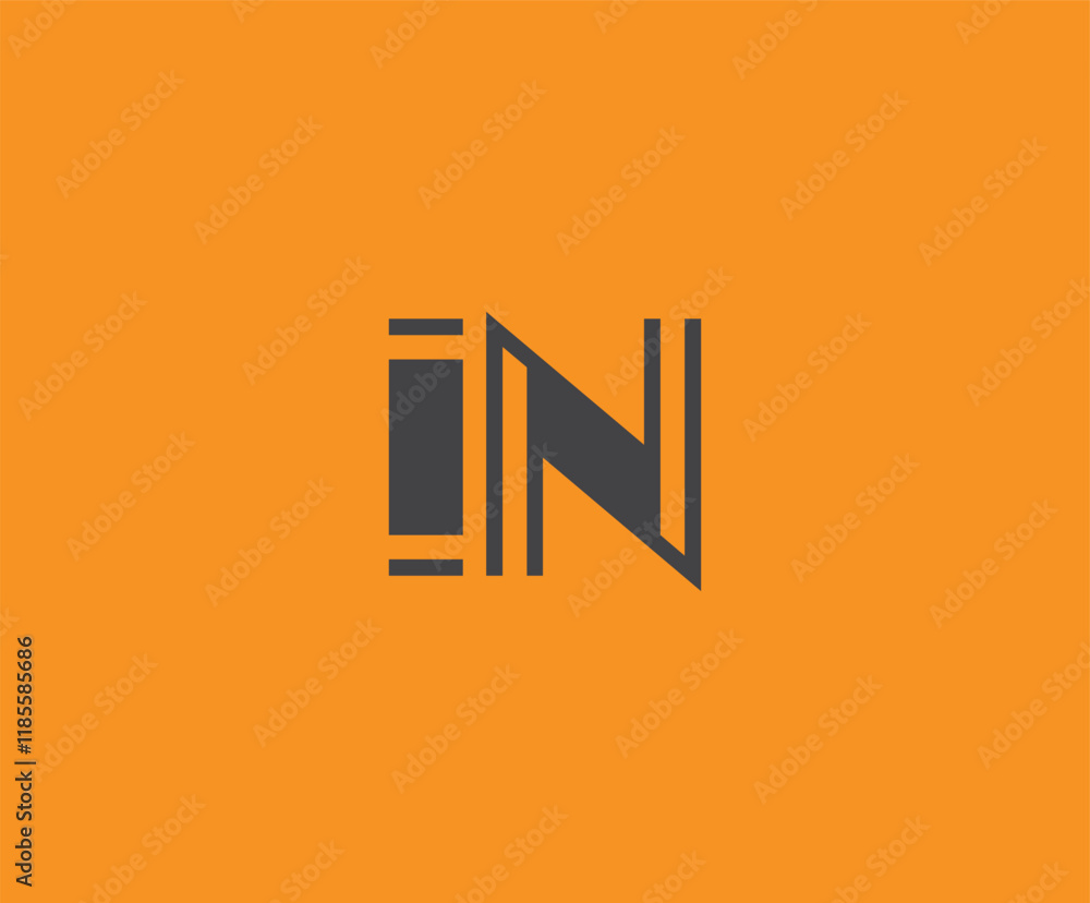 I and N logo design. IN abstract Letters Logo Monogram. This logo design is the process of creating a visual symbol that represents a brand, company, or individual. I and N logo design. IN abstract Letters Logo Monogram. This logo design is the process of creating a visual symbol that represents a brand, company, or individual.