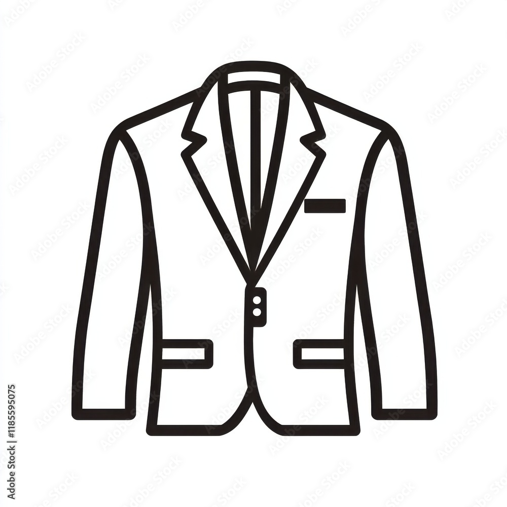 Stylish business suit graphic design illustration. Stylish business suit graphic design illustration.