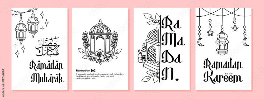 A collection of Ramadan-themed wall art featuring Arabic calligraphy, lanterns, crescent moons, and floral accents. Perfect for home decor and spiritual inspiration. A collection of Ramadan-themed wall art featuring Arabic calligraphy, lanterns, crescent moons, and floral accents. Perfect for home decor and spiritual inspiration.