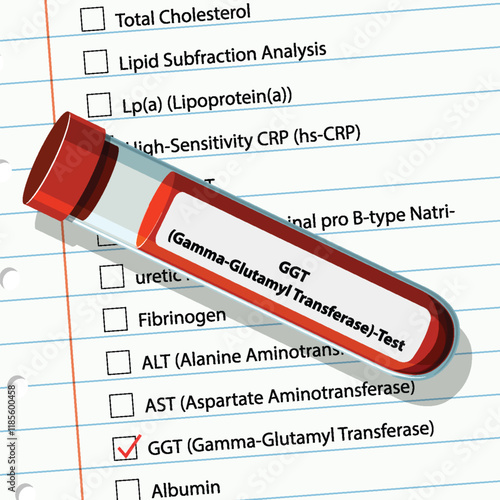 Medical Blood Test Illustration