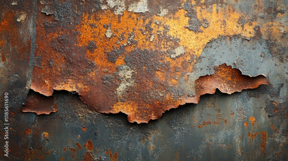 Rusty industrial metal surface with torn and damaged sections showcasing vibrant orange and gray hues, ideal for textures and backgrounds. Rusty industrial metal surface with torn and damaged sections showcasing vibrant orange and gray hues, ideal for textures and backgrounds.