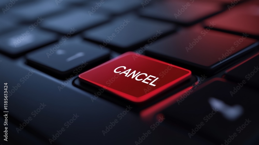 a laptop keyboard shot with a red button rectangle with the word a laptop keyboard shot with a red button rectangle with the word