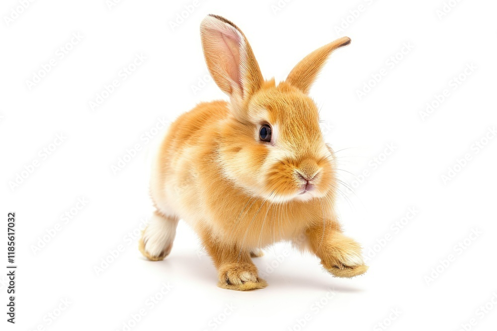 Pixel Perfect Picture of Studio Portrait of Cute Rabbit on Transparent Background Pixel Perfect Picture of Studio Portrait of Cute Rabbit on Transparent Background