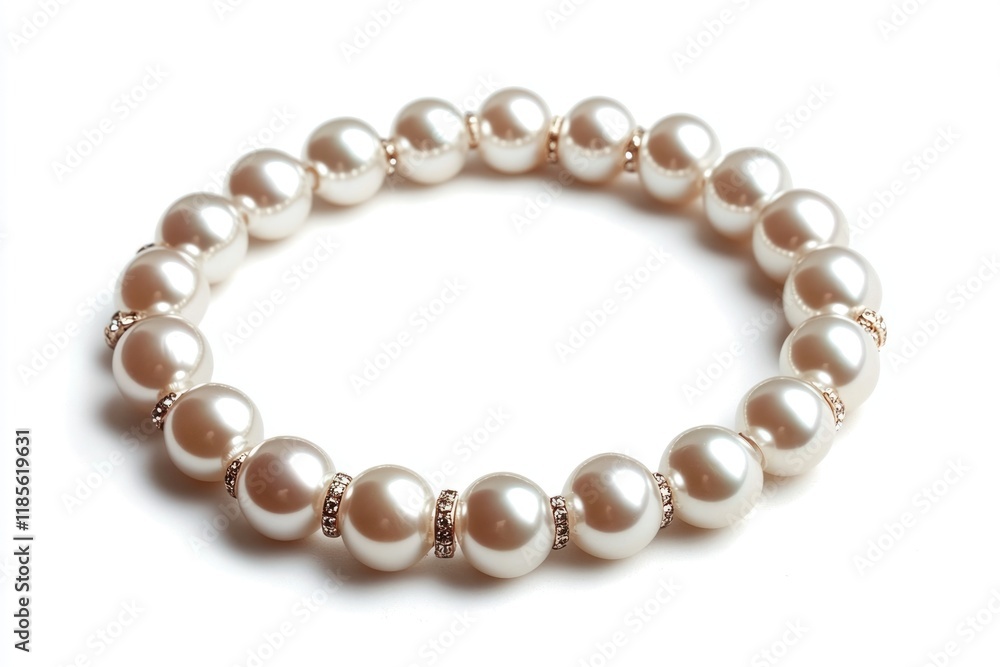 Elegant Pearl Necklace on White Backdrop: Timeless Accessory for Bridal and Anniversary Celebrations Elegant Pearl Necklace on White Backdrop: Timeless Accessory for Bridal and Anniversary Celebrations