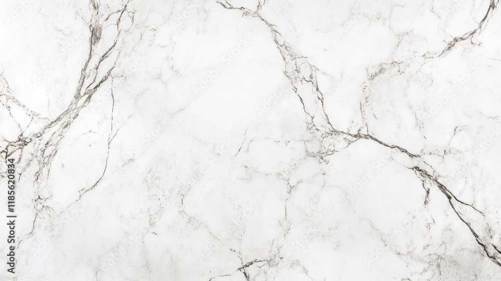 Obraz premium High resolution white marble texture with elegant veining for tile surfaces and interior design applications