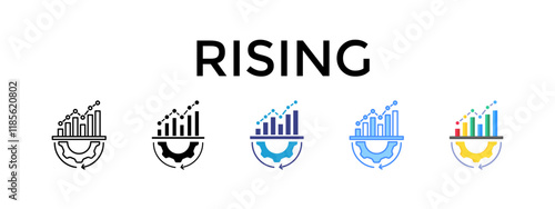 Rising Collection With Five Icon Combinations
