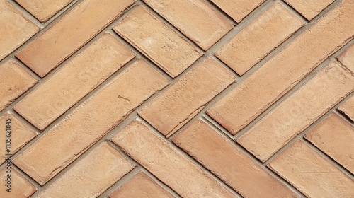 Wallpaper Mural Light brown brick wall in a diagonal pattern close-up with ample space for text and design elements perfect for various backgrounds Torontodigital.ca