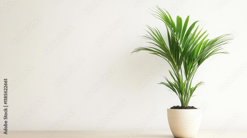 Modern home office setup featuring a vibrant green plant against a clean white background emphasizing minimalism and productivity. Modern home office setup featuring a vibrant green plant against a clean white background emphasizing minimalism and productivity.