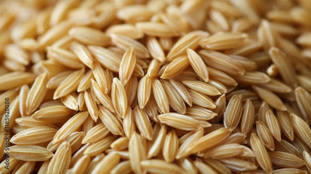Mature paddy grains showcasing detailed texture and natural color in agricultural close-up photography for rice cultivation imagery. Mature paddy grains showcasing detailed texture and natural color in agricultural close-up photography for rice cultivation imagery.