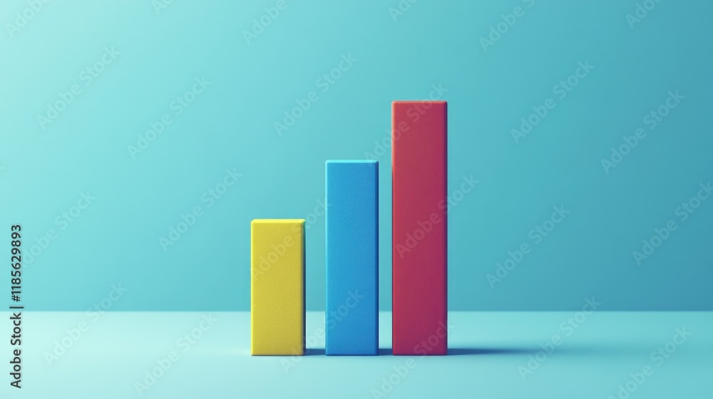 A bold and colorful D bar chart with animated elements, showcasing fluctuating trends in a playful way against a muted background for focus. A bold and colorful D bar chart with animated elements, showcasing fluctuating trends in a playful way against a muted background for focus.