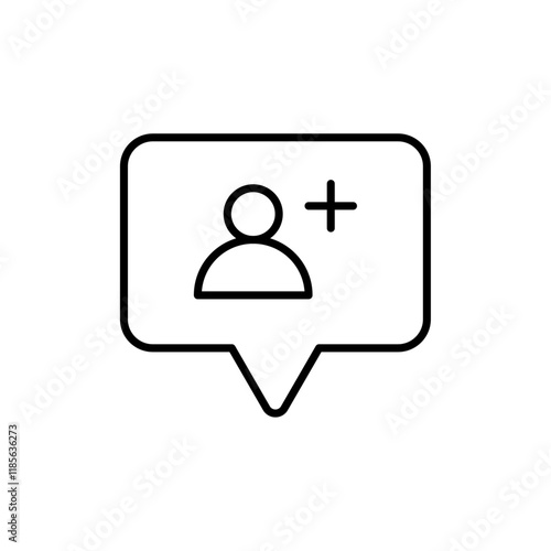 Follower icon Vector logo outline