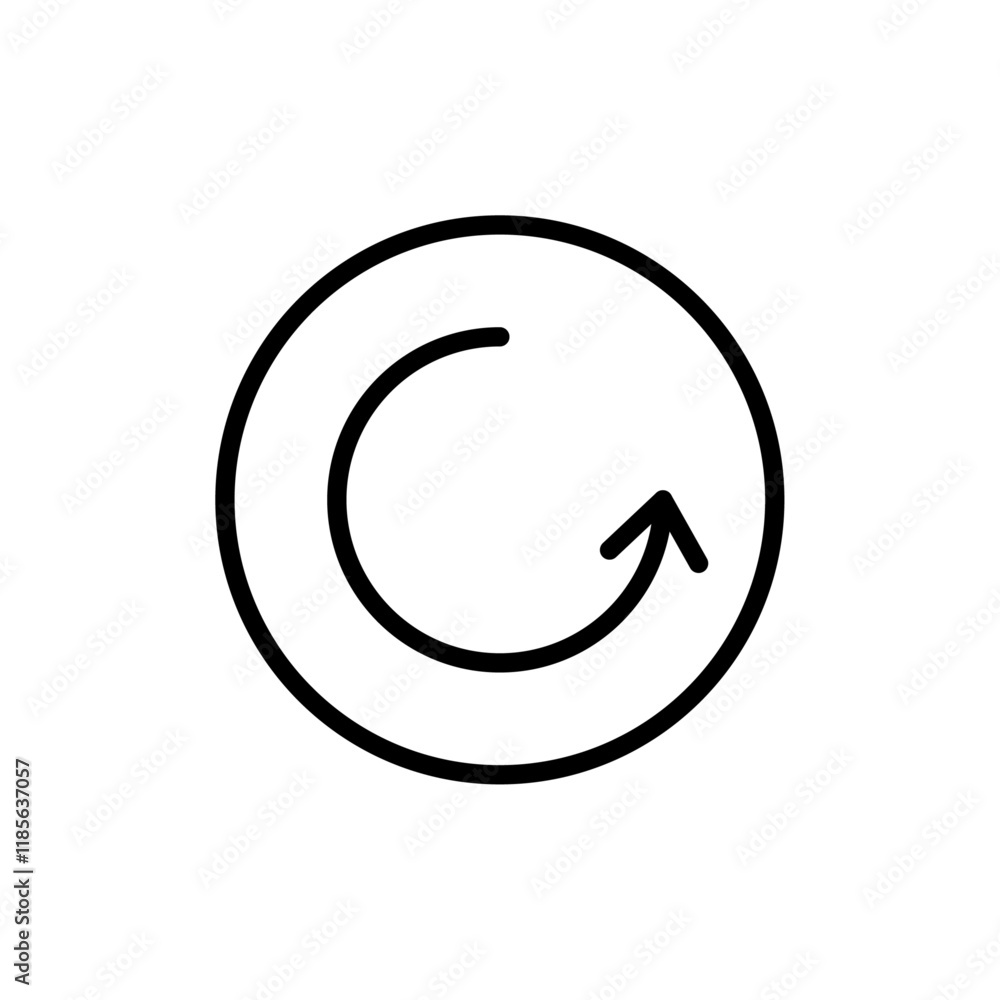 Refresh icon Vector logo outline Refresh icon Vector logo outline