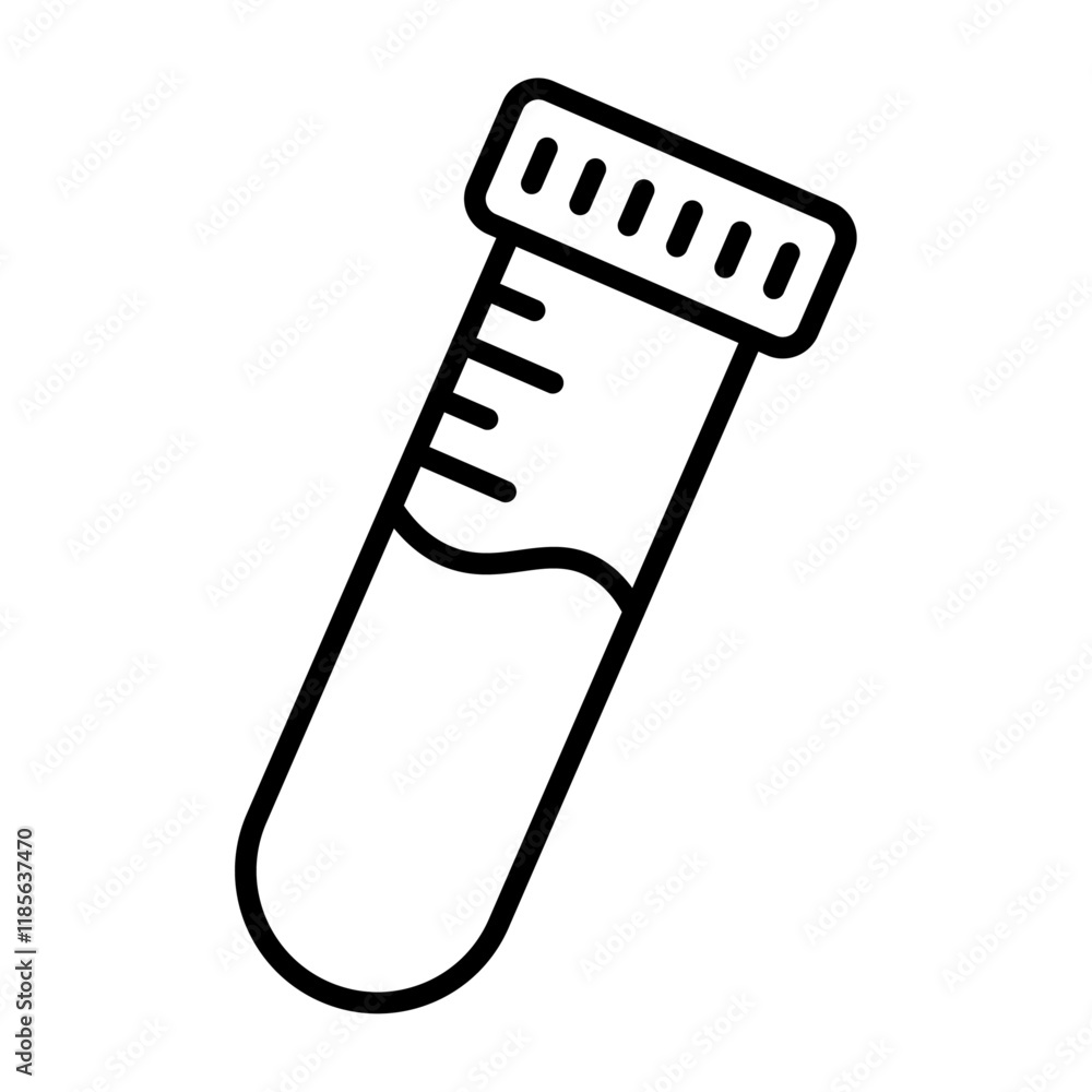 Test tube icon Vector logo outline Test tube icon Vector logo outline