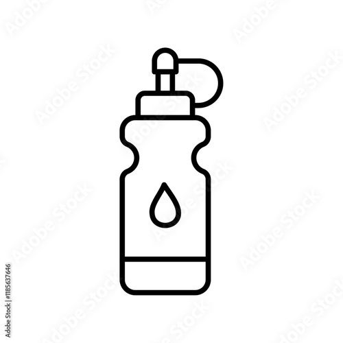 Water bottle icon Vector logo outline