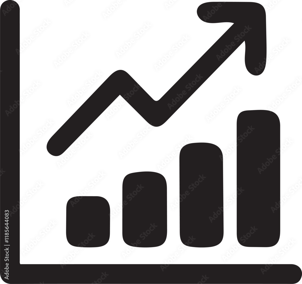 Simple graphic of a rising bar chart, signifying growth. Simple graphic of a rising bar chart, signifying growth.