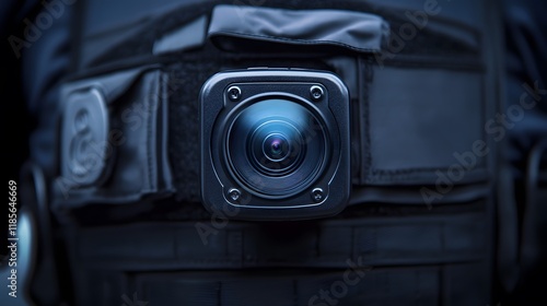 Body Camera Mounted On Tactical Vest
