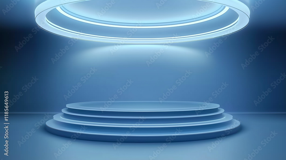 Obraz premium 3d render of a pedestal