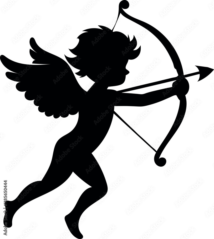 Fototapeta premium Valentine's Day Cute Cupid vector