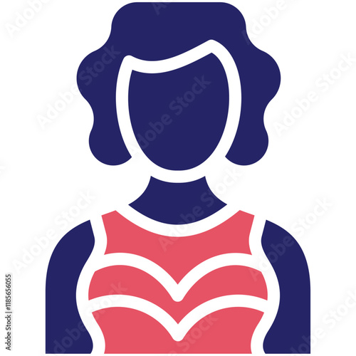 Actress vector icon illustration of Filmmaking iconset.